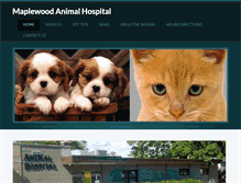 Tablet Screenshot of maplewoodanimalhospital.com